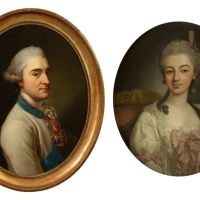 Sestra Marie Terezie Kinská (1740 - 1806) byla manželkou knížete Andrzeje Poniatowského (1735 - 1773), polního zbrojmistra v císařské armádě a bratra polského krále Stanislava Augusta Poniatowského (zdroj sothebys.com, zbiory.mnk)