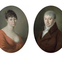 Barbora Gretzlová  (1777 - 1845) se provdala za Prokopa Kehrna (1768 – 1809), narodily se jim tři děti a žili ve Stračově (zdroj Národní muzeum)