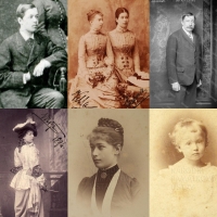 Potomci Jana Nepomuka Harracha (1828-1909) - Karel (1857-1920), Gabriela (1859-1942), Anna (1858-1938), Otto Jan (1863-1935), Marie Terezie (1866-1937), Markéta (1870-1935), z 2. manž. Arnošt František (1879-1971), zdroj cvut.cz, langhans.cz