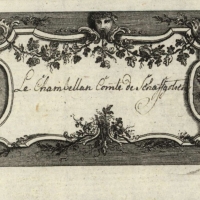 Vizitka hraběte Jana Arnošta Antonína Schaffgotsche z období po roce 1703, kdy byl císařským komořím (zdroj provenio.cz)