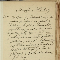 Záznam o žádosti Václava Macáka z roku 1641 (zdroj ZA Opava, J. Zukal, i. č. 201)