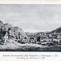 J. A. Komenský pobýval v Brandýse nad Orlicí pod Klopoty v letech 1622 – 1626