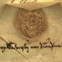 Pečeť a podpis Jiřího Sadovského ze Sloupna (1580 - 1640), českého bratrského šlechtice, hejtmana královéhradeckého kraje (zdroj Národní archiv Praha)