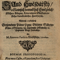 Judicium Astrologicum, dedikace Jiřímu Sadovskému ze Sloupna,  (zdroj Národní knihovna ČR)