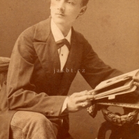Jaroslav Lohař (1862 - 1919) jako student v roce 1880