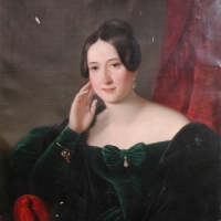 Manželka Františka Arnošta Harracha Anna Marie Terezie, rozená z Lobkovic, 1809 - 1881 (zdroj zámek Nelahozeves)