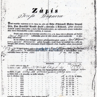 Kupní smlouva o prodeji třemešenského pole Františkem Arnoštem Harrachem v roce 1845