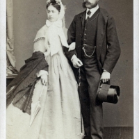 Jan Nepomuk Harrach se oženil s Marií Markétou z Lobkovic (1837 - 1870) v roce 1856 (foto Ludwig Angerer) 