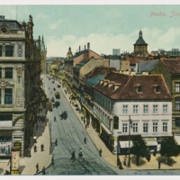 Pohled do Jindřišské ulice, dům Marie Salomeny vpravo